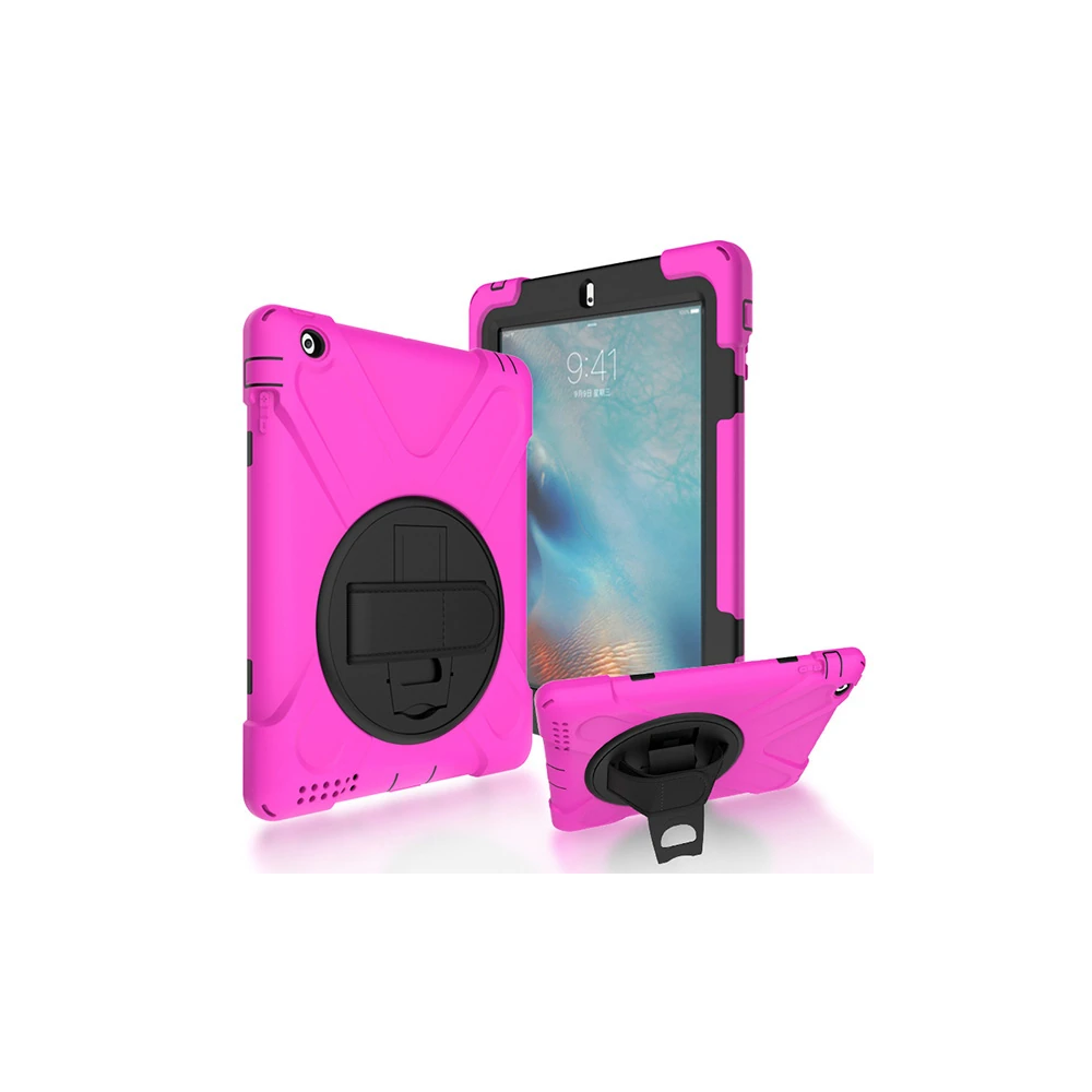 İPad 2/İPad 3/İPad 4/Shockproof 3 Katmanlı Standlı Zırh Kılıf