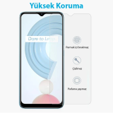 OPPO Realme C21 Tempered Cam Ekran Koruyucu