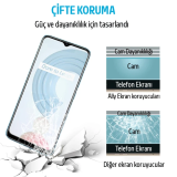 OPPO Realme C21 Tempered Cam Ekran Koruyucu