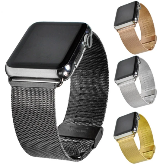 Ally Apple Watch 7-8 41mm 6-5-4 40mm Kayış Kordon Milano Metal Klasik 
