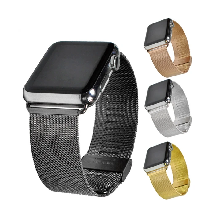 Ally Apple Watch 7-8 41mm 6-5-4 40mm Kayış Kordon Milano Metal Klasik 