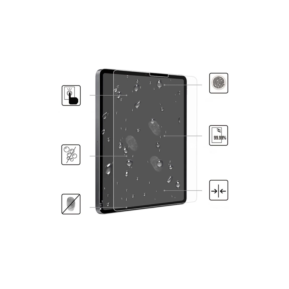 İPad Pro 12.9 2021-2020-2018 Tempered Cam Ekran Koruyucu