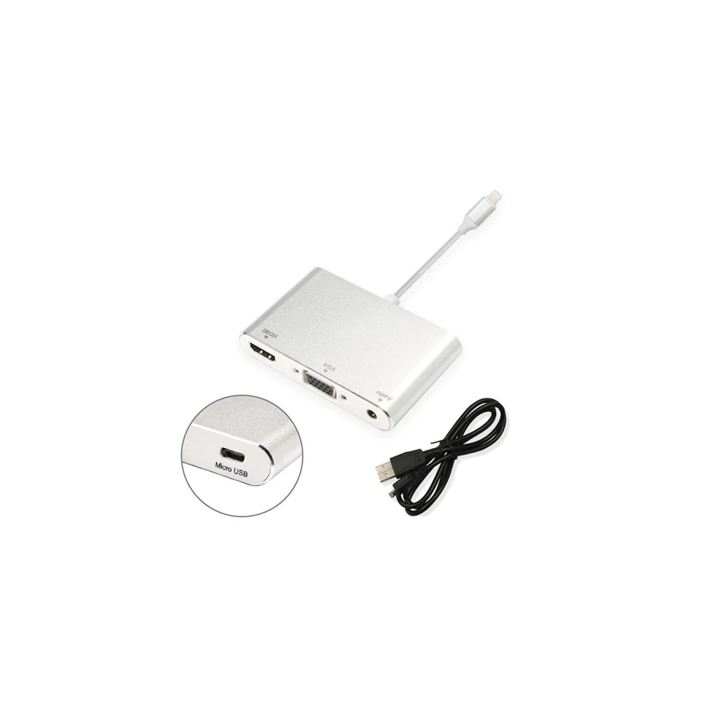 İPhone İPad P32 Hdmi Vga Av Audio Dönüştürücü Adaptör