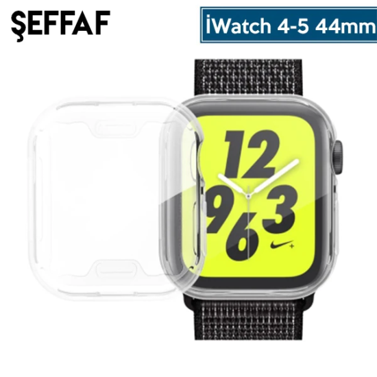 Ally Apple İWatch 44mm 360 Koruma Ultra Slim Silikon Kılıf