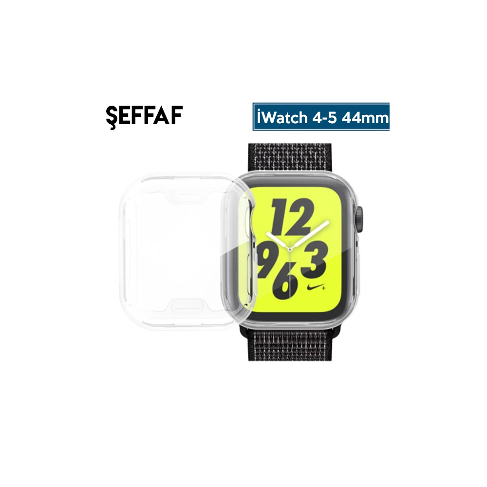 Ally Apple İWatch 44mm 360 Koruma Ultra Slim Silikon Kılıf