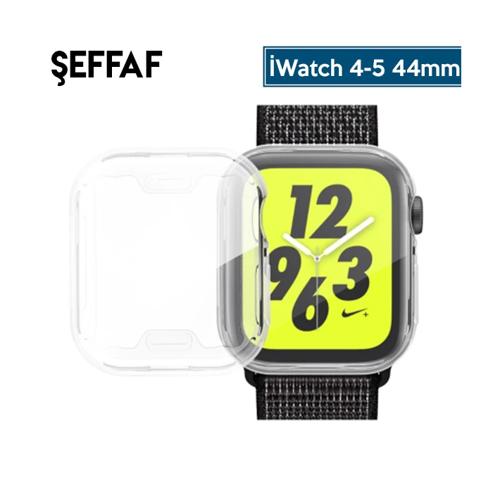 Ally Apple İWatch 44mm 360 Koruma Ultra Slim Silikon Kılıf