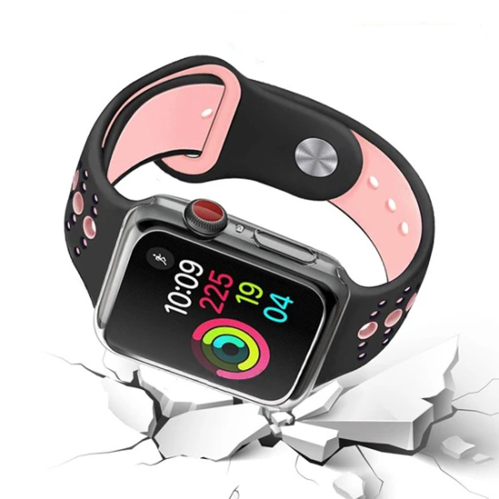 Ally Apple İWatch 44mm 360 Koruma Ultra Slim Silikon Kılıf