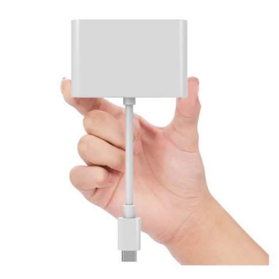 ALLY 4k Type C Hdmi Görüntü Aktarıcı 3 İn1 Şarj Usb Çıkışlı Kablo