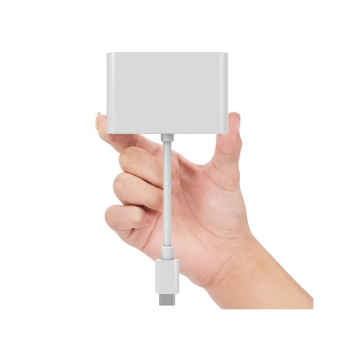 ALLY 4k Type C Hdmi Görüntü Aktarıcı 3 İn1 Şarj Usb Çıkışlı Kablo