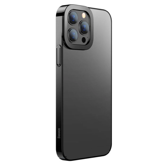 Baseus Glitter iPhone 13 Pro Max 6.7inç Kılıf Renkli Kenar Şeffaf Sili