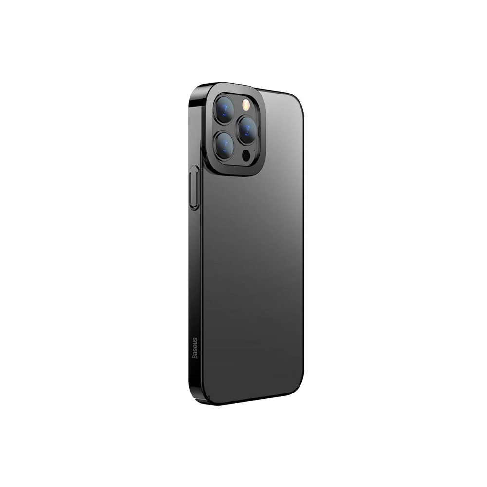 Baseus Glitter iPhone 13 Pro Max 6.7inç Kılıf Renkli Kenar Şeffaf Sili