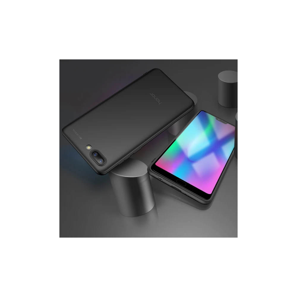 Huawei Honor 9i Slim Fit Soft Premium Silikon Kamera Korumalı Kılıf