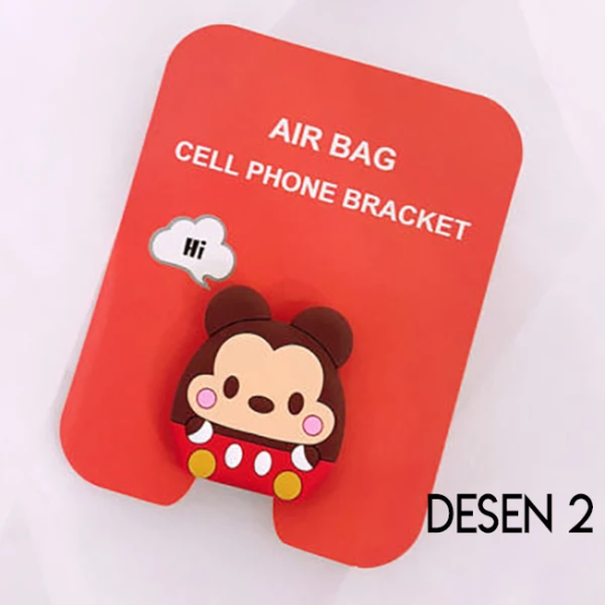 Ally 3d Sevimli Hayvanlar Pop Stand Telefon Tutucu