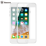 Baseus İPhone 78 Plus 4D Cam Ekran Koruyucu Kavisli Full Kaplama Kırıl