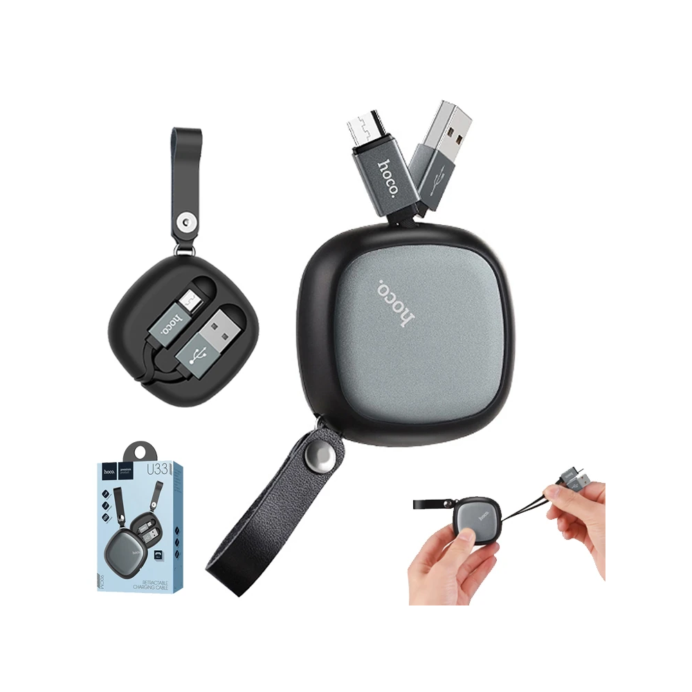 Hoco U33 Taşıma Çantalı Mikro Usb Kablo