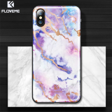 Floveme İPhone X Xs Mermer Desenli Premium Silikon Kılıf