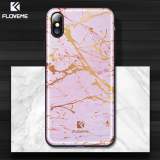 Floveme İPhone X Xs Mermer Desenli Premium Silikon Kılıf