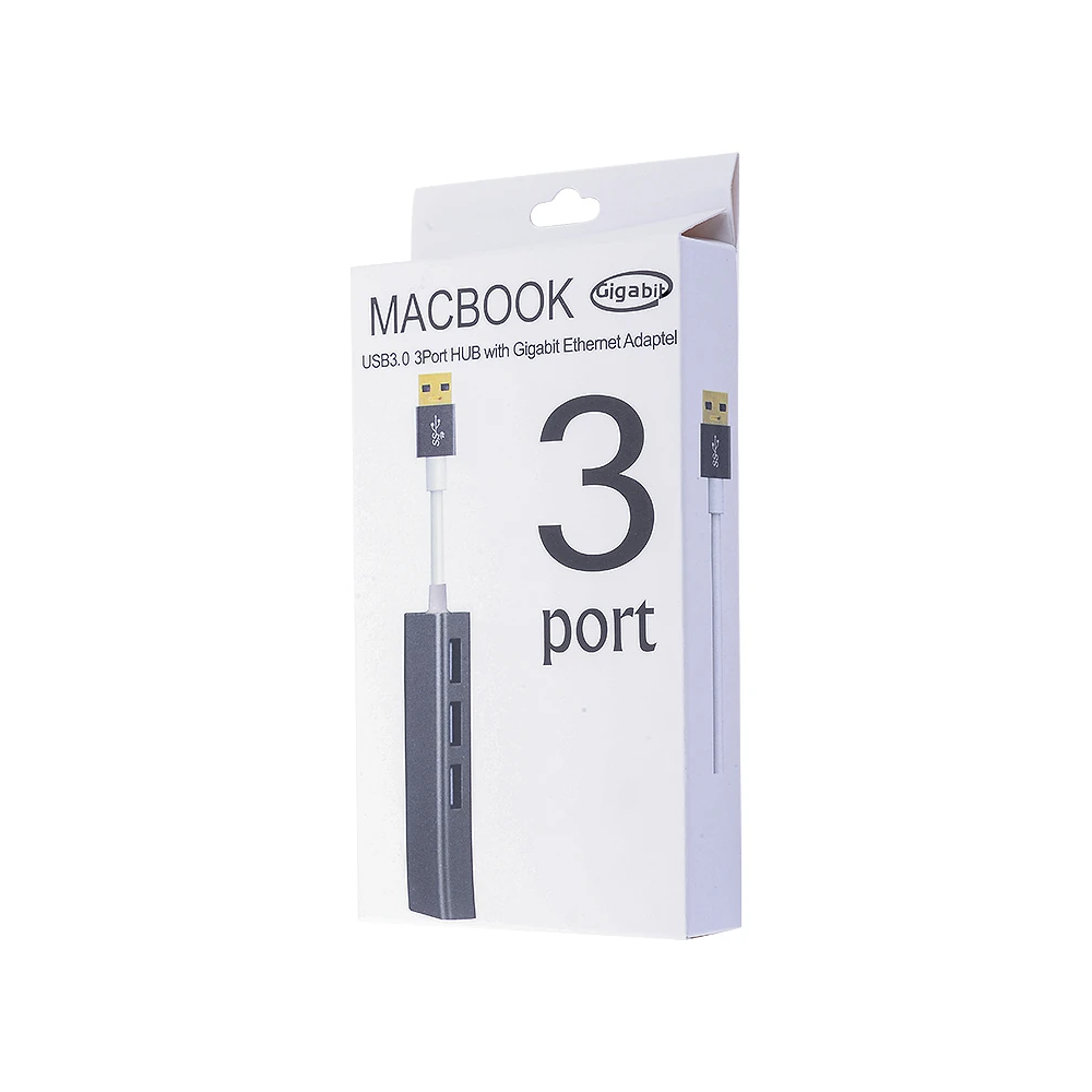Gigabit Usb 3 Port Usb 3.0 Çoklayıcı Ve Eternet Adeptörü