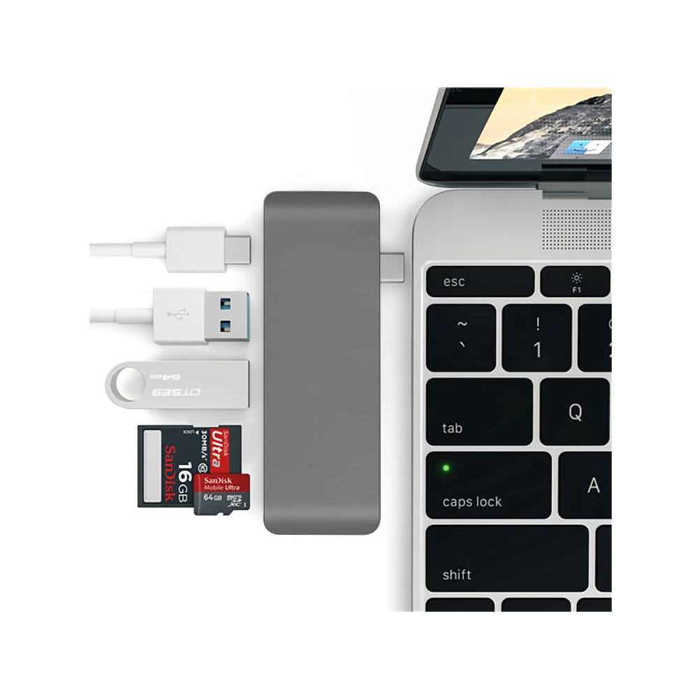 Ally 5 İn1 Usb-C Hub 3.0 Type-C Şarj Kart Reader Type-C Bütün Cihazlar