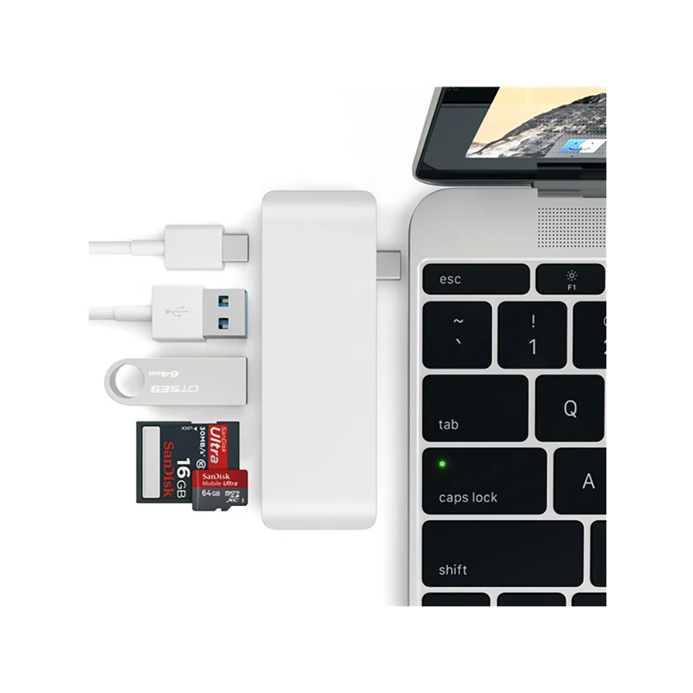 Ally 5 İn1 Usb-C Hub 3.0 Type-C Şarj Kart Reader Type-C Bütün Cihazlar