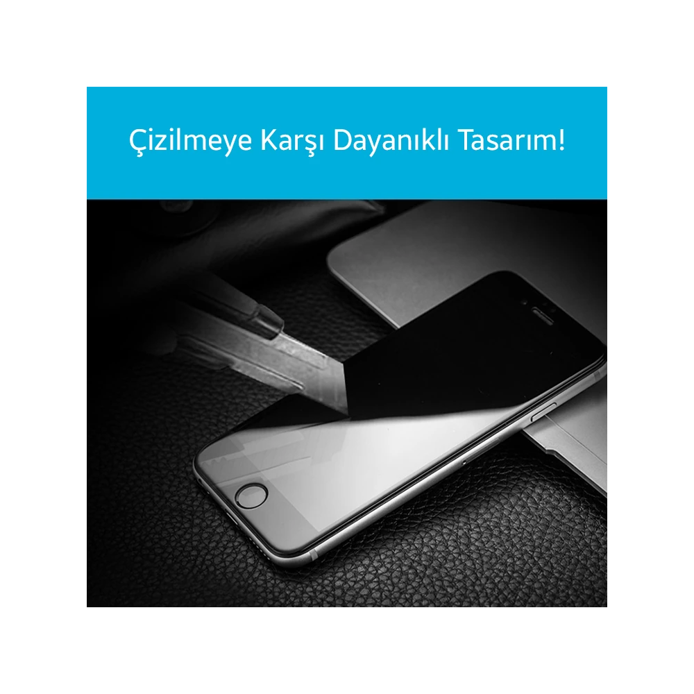 İPhone 6S Plus 4D Kavisli Full Cam Kırılmaz Koruyucu İPhone 6 plus