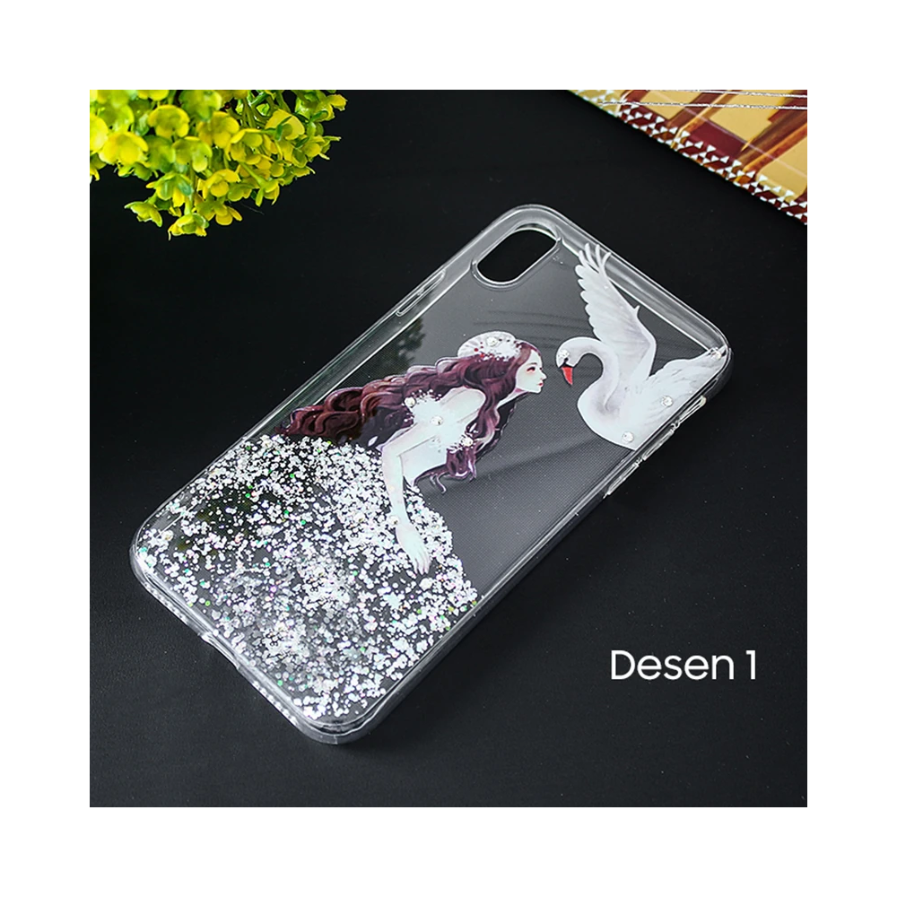İphone X Xs 3d Diamond Elbise Şeffaf Silikon Kılıf