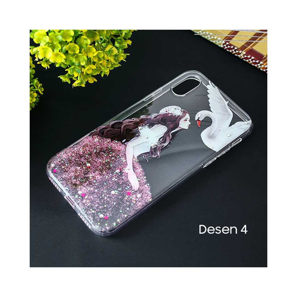 İphone X Xs 3d Diamond Elbise Şeffaf Silikon Kılıf