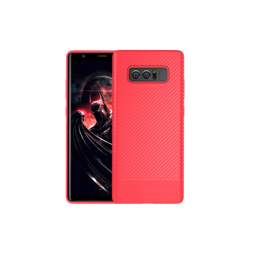 Ally SM Galaxy Note 8 Carbon Fiber Dokulu Premium Soft Silikon Kılıf