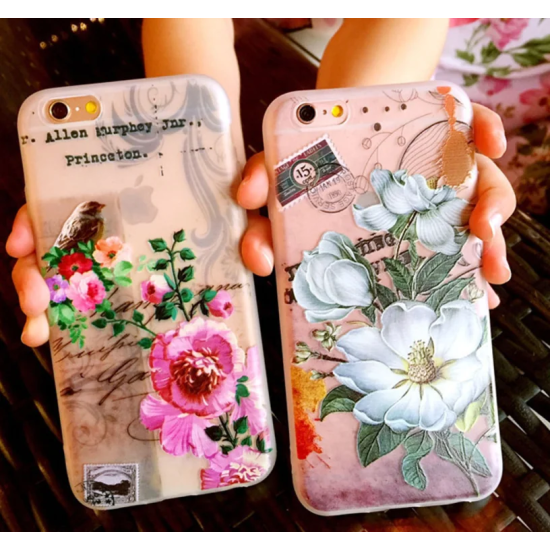 İphone X Xs 3d Gül Desenli Premium Silikon Kılıf