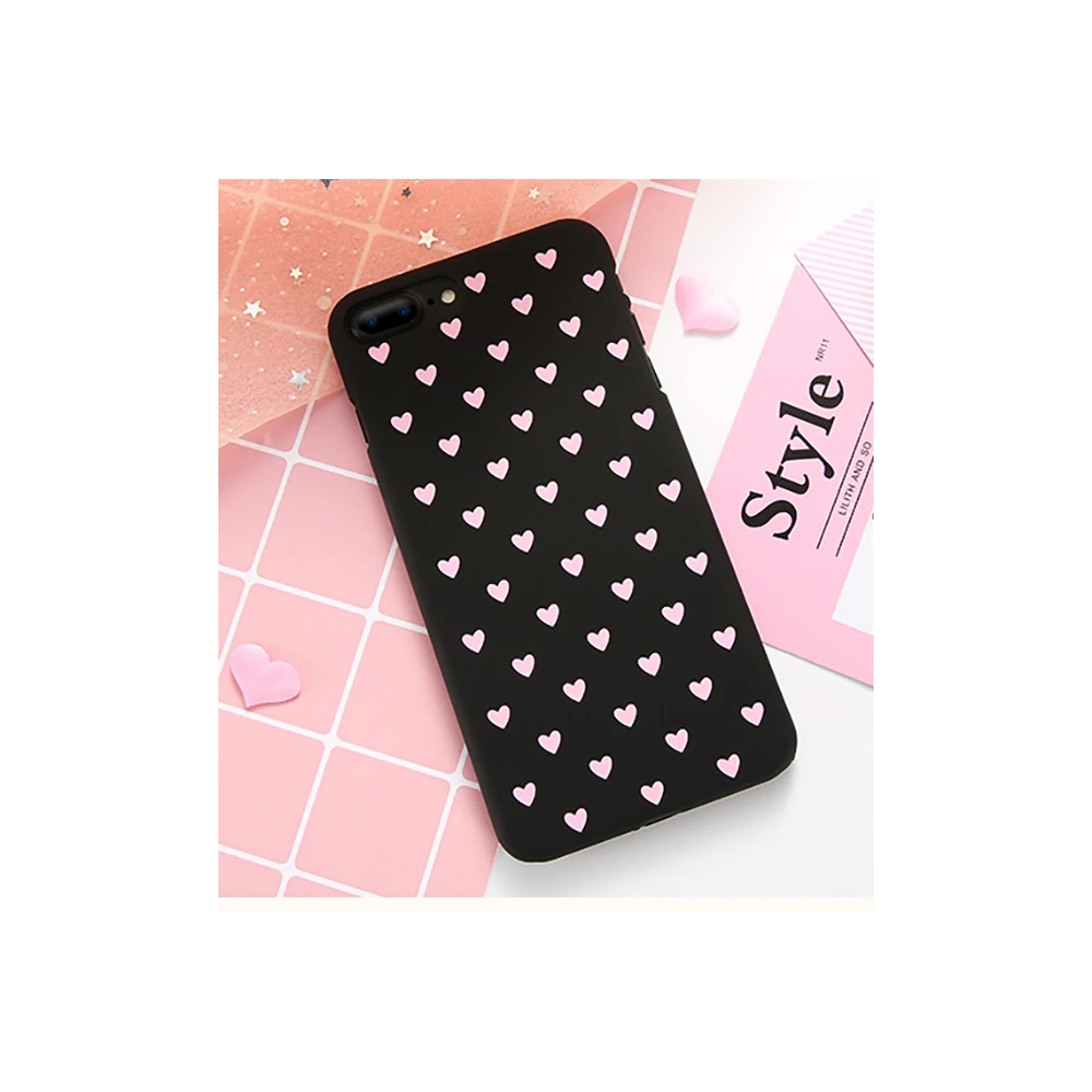 iPhone SE3-SE2 İPhone 8-7 Kılıf Çoklu Kalp Premium Pc Kılıf