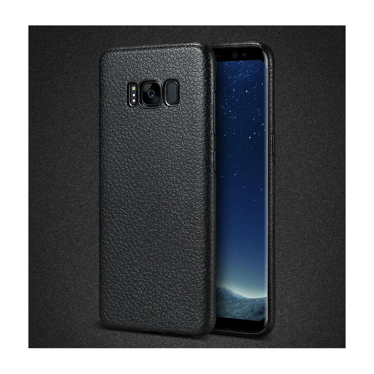 Ally SM Galaxy S8 Deri Dokulu Premium Soft Silikon Kılıf