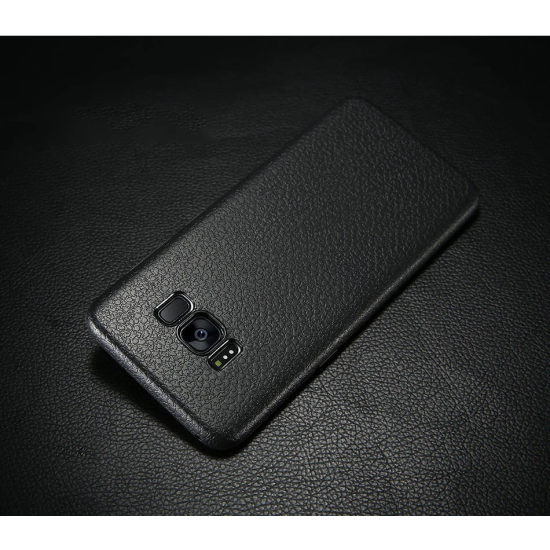 Ally SM Galaxy S8 Deri Dokulu Premium Soft Silikon Kılıf