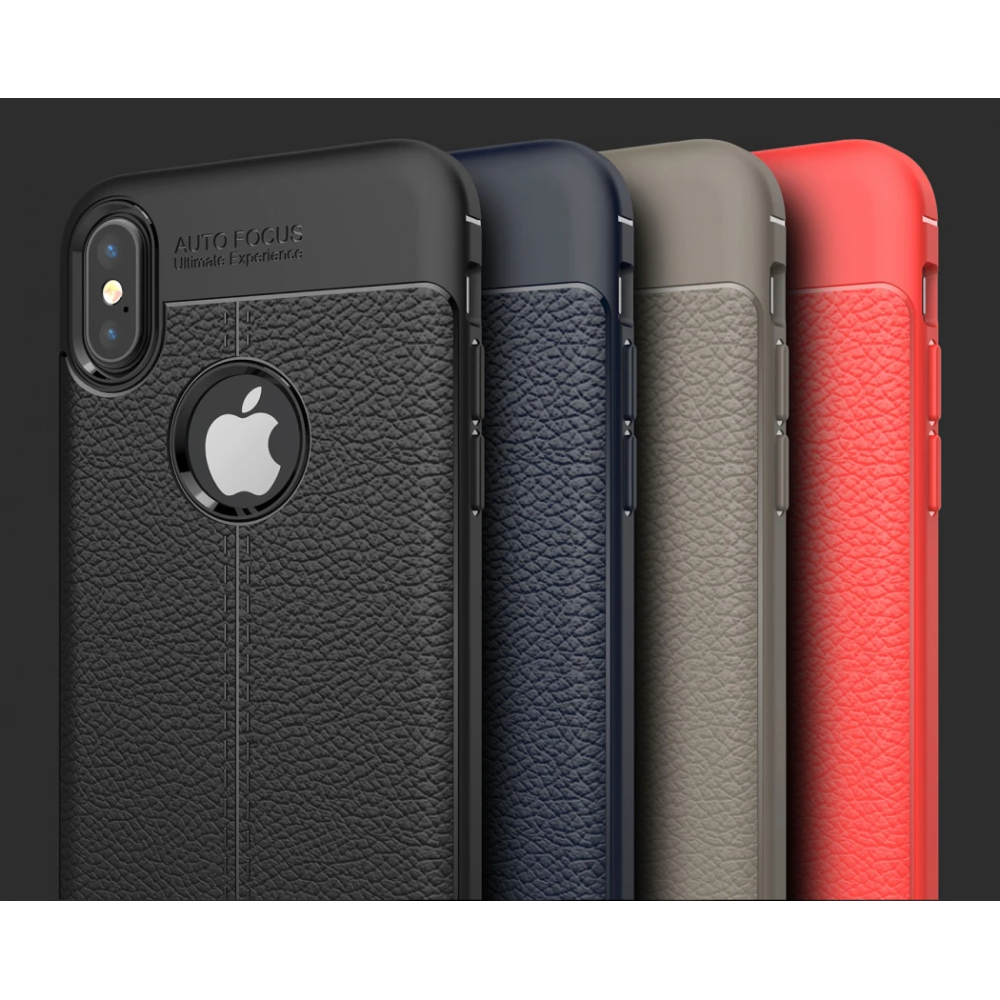 İphone X Xs Litchi Tam Koruma Soft Silikon Kılıf