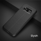 Ally Galaxy S8 Plus Litchi Tam Koruma Soft Silikon Kılıf