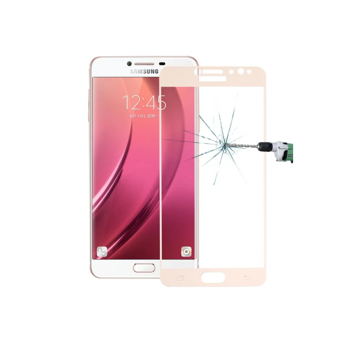 SM Galaxy C8 J7+ Plus 3D Full Kaplama Kırılmaz Cam Ekran Koruyucu