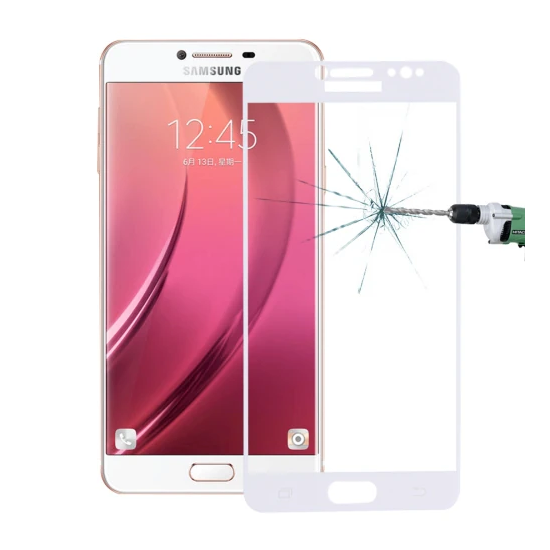 SM Galaxy C8 J7+ Plus 3D Full Kaplama Kırılmaz Cam Ekran Koruyucu