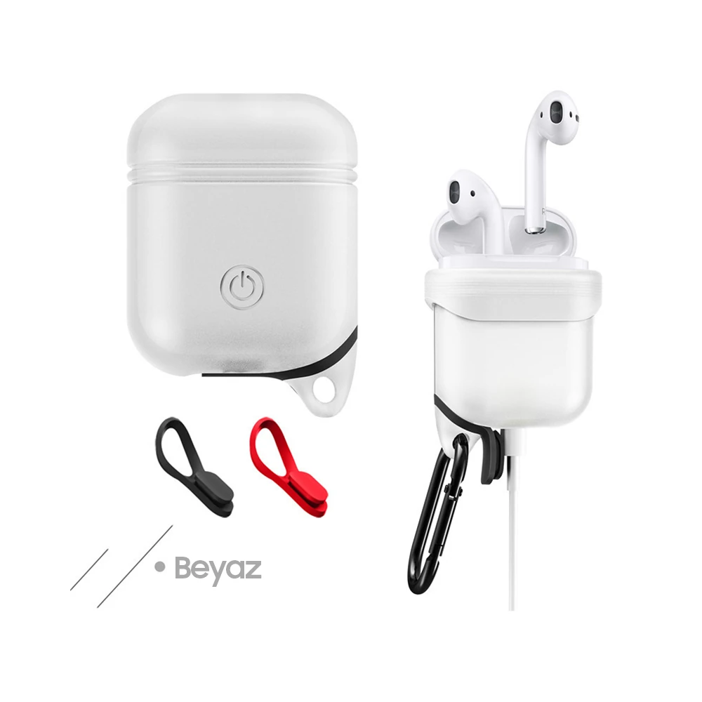 Ally Apple Airpods İçin Premium Silikon Kılıf Anahtarlıklı