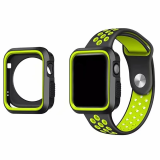 Ally Apple Watch 7-8 41mm 6-5-4 40mm Nike Style Çift Renk Silikon Kılı