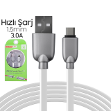 Ally Usb Type-C Zinc Alloy Dayanıklı 3.0a 1.5mm Usb Kablo