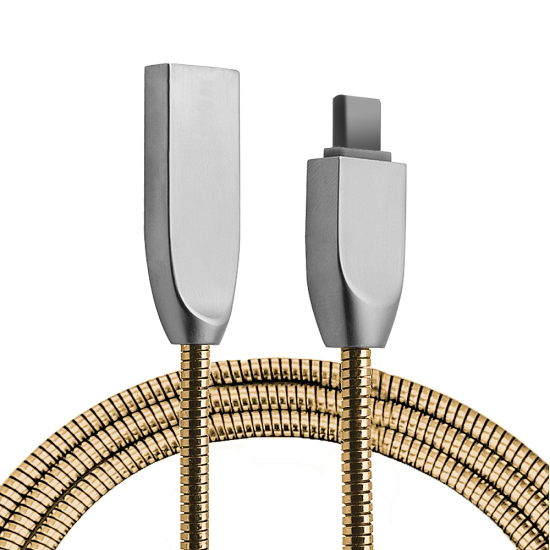 Ally Usb Type-C Zinc Alloy Dayanıklı 24 A Metal Usb Kablo