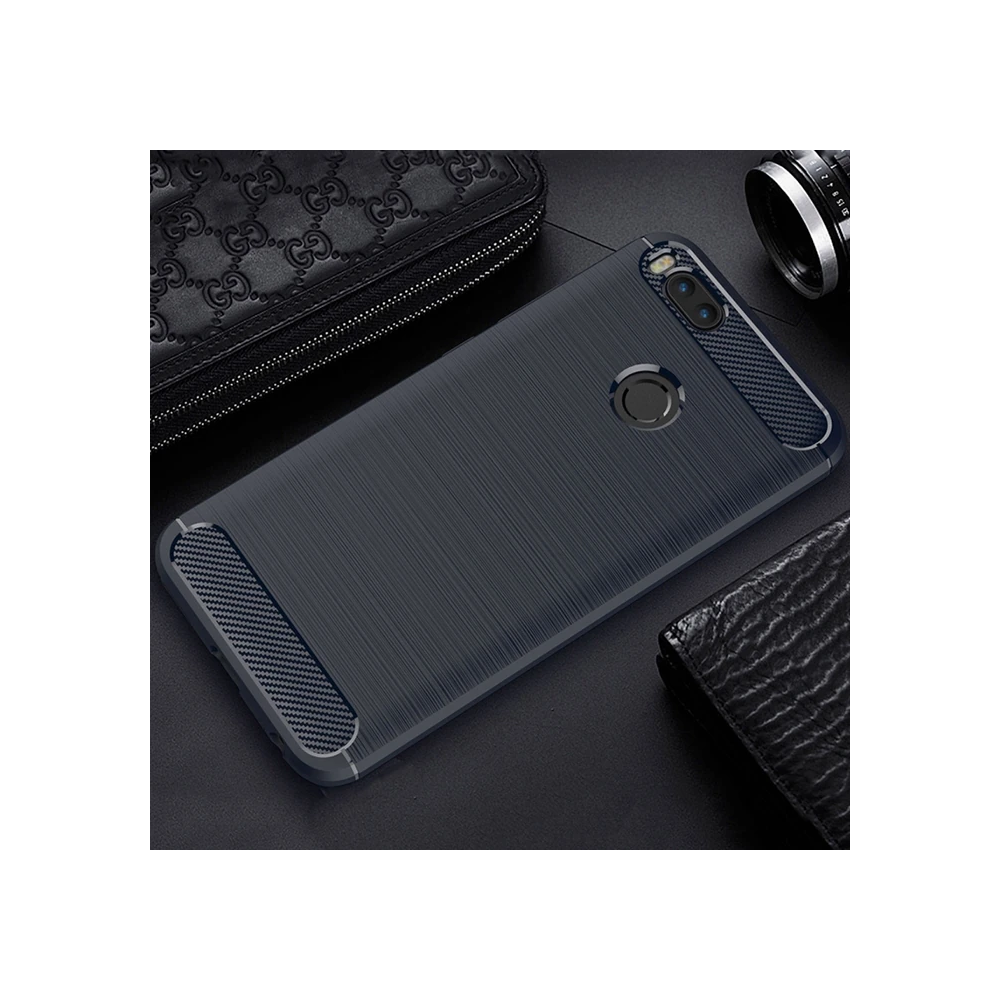 Xiaomi Mi 5x Dark Ultra Koruma Karbon Fiber Doku Silikon Kılıf