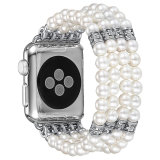 Ally Apple Watch 7-8 45mm 6-5-4 44mm Full Boncuk Taşlı Kordon Kayış 3-