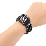 Ally Apple Watch 7-8 45mm 6-5-4 44mm Full Boncuk Taşlı Kordon Kayış 3-
