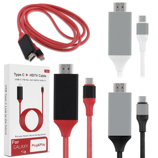 Usb 3.1 Type-C Hdtv Hdmı 4k 30hz Uhd Kablo 2m
