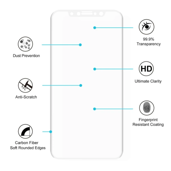 İPhone 11 Pro/ X/Xs 4D Full Kaplama Kırılmaz Cam Ekran Koruyucu