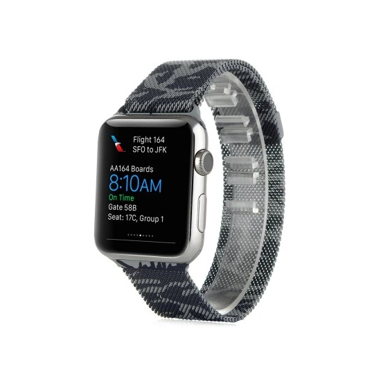 Ally Apple Watch 7-8 45mm 6-5-4 44mm Kayış Kordon Metal Milano Loop Ka