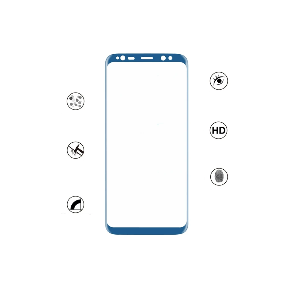 Ally Samsung Galaxy S8 İçin Kavisli Full Ön Arka Cam Koruyucu