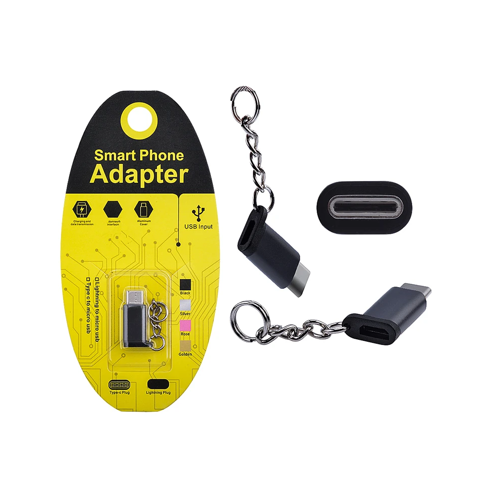 Mikro USB to Type C Dönüştürücü Çevirici Anahtarlıklı Başlık