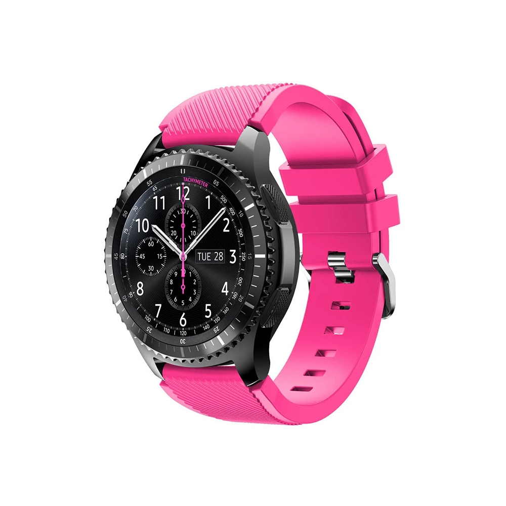 22MM Gear S3 Watch 4 -GT2 GT2E 46MM KayışKordon Silikon Kayış Kordon