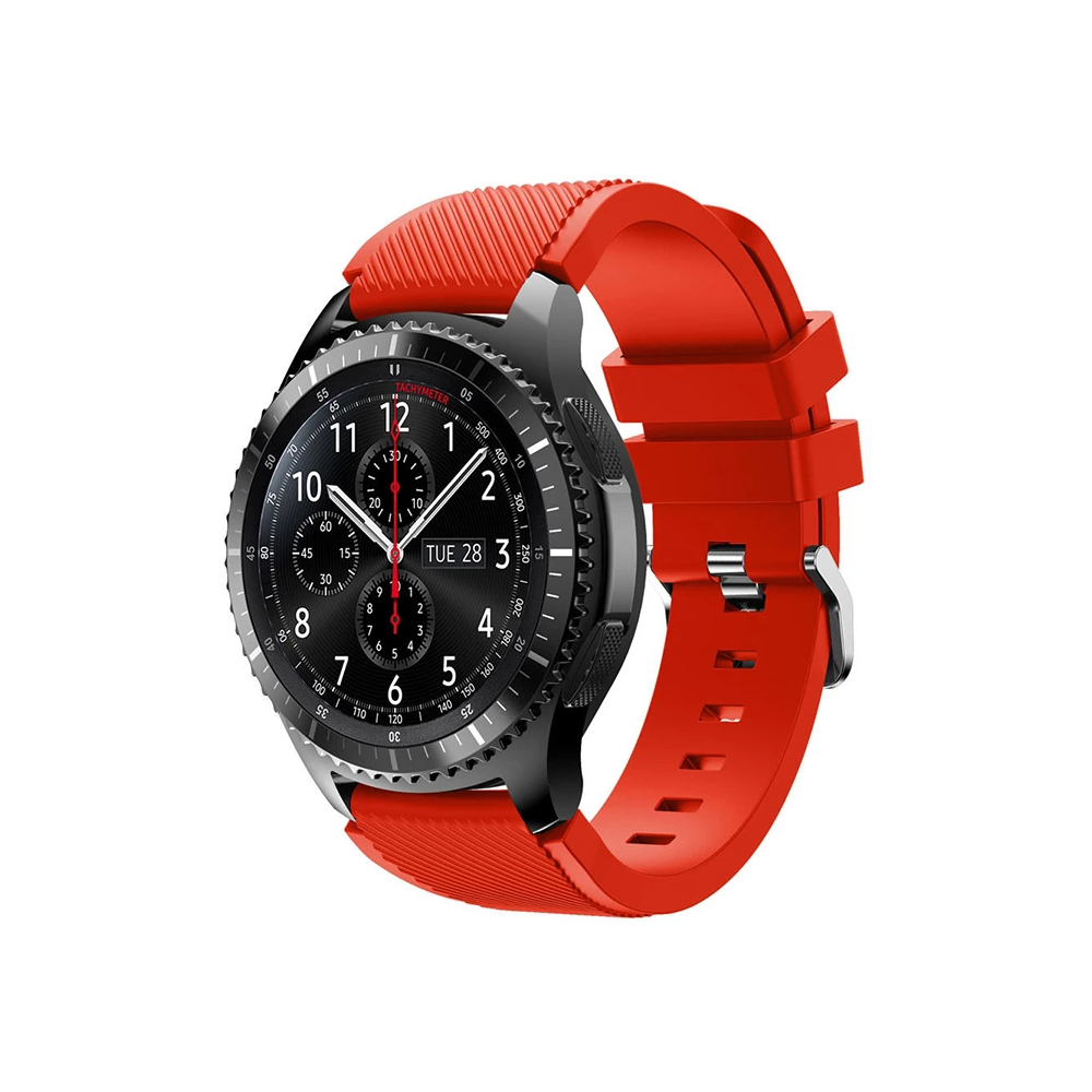 22MM Gear S3 Watch 4 -GT2 GT2E 46MM KayışKordon Silikon Kayış Kordon